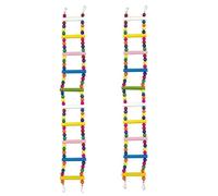 Werwing Bird Toys - Natural Wood Ladder - Ideal for Parakeets, Parrots & Small Birds - Promote Exercise and Fun