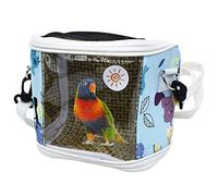 Werwing Bird Travel Cage Carrier - Portable Transpet Backpack for Parrots, Parakeets & Small Birds | Detachable, Breathable Design with Clear PVC Window