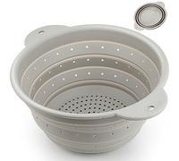 Werwing Collapsible Colander - Food-Grade Silicone Strainer (10.4" Diameter) for Pasta, Veggies & Fruits | Dishwasher & Microwave Safe, Space-Saving Design