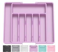 Werwing Cutlery Drawer Organiser - Expandable Kitchen Drawer Storage, Adjustable Cutlery Tray for Multipurpose Utensil Organisation