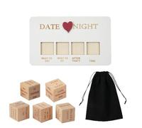 Werwing Date Night Decision Dice Set, Wooden Dice for Couples Fun, Romantic & Food Choice Game, Gift for Boyfriend and Girlfriend