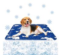 Werwing Dog Cooling Mat - Patented Self-Cooling Pet Mat for Dogs & Cats, Thickened Reversible Cool Pad for Indoor & Outdoor Use, Portable Cool Bed for Travel, Crates and Hot Summer Days