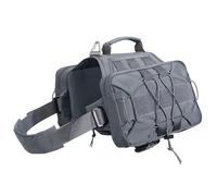 Werwing Dog Saddle Bag Backpack - Adjustable Hiking/Camping Harness for Medium & Large Dogs with Expandable Side Pockets, Durable 900D Nylon & Zippers