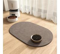 Werwing Pet Feeding Mat for Dogs & Cats - 19"x12" Super Absorbent Quick-Dry Non-Slip Dog Food Mat for Messy Drinkers, No-Stain Floor Protector