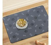 Werwing Pet Feeding Mat for Dogs & Cats - 24"x16.9" Non-Slip, Quick-Dry Absorbent Cat Food Mat with Anti-Skid Backing, Floor Protector for Messy Eaters