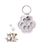 Werwing Pet Paw Keychain: Memorial Hair Keeper for Cats and Dogs, Compact Key and Bag Accessory - Perfect for Pet Owners
