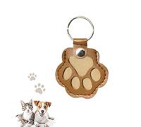 Werwing Pet Paw Keychain: Memorial Hair Keeper for Cats and Dogs, Compact Key and Bag Accessory - Perfect for Pet Owners