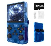 Werwing R36S Retro Handheld Gaming Console - 3.5" IPS Screen, 3500mAh Battery, 128GB MicroSD Card, 20K+ Preloaded Games, Linux OS