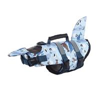 Werwing Shark Tail Dog Life Jacket - Reflective Adjustable Swim Vest for Small Medium Dogs, Cats | High-Buoyancy Safety Gear with Rescue Handle for Swimming, Boating & Training
