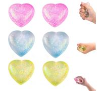 Werwing Slow Rise Heart Stress Balls Sensory Fidget Toys - Anxiety Relief Squeeze Ball for Kids Adults & Party Favors