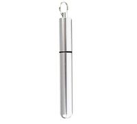 Weryffe Portable Toothpick Box Mini Sealed Waterproof Toothpick Tube Keychain for Outdoor Travel Practical Toothpick Holder Container(87 * 19mm)