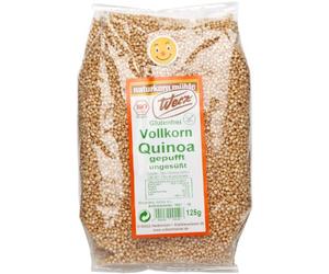Werz Wheat & Quinoa Gepufft Ungesüßt, Gluten Free, 2 Pack (2 x 125g) - Bio Bag