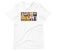 WES Anderson Characters Movies Film Tee Short-Sleeve Unisex T-Shirt WhiteLarge