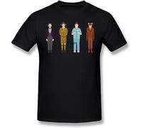 Wes Anderson T Shirt Wes Anderson Collection Men T Shirt Cotton Mens Tee Shirt Short Sleeve Big Graphic Cute Beach Tshirt Black