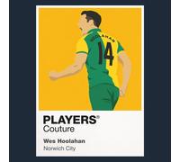 Wes Hoolahan Norwich City Icon Frame Men's Hoodie - Red / 2XL