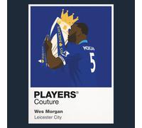 Wes Morgan Leicester City Icon Frame Men's Hoodie - Navy / XL