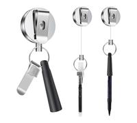Wesafrae 1 Pack Heavy Duty Retractable Pull Pen Pencil Holder Universal Retractable Lanyard Pen for Carpenters,Nurses,Waitresses