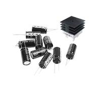 Wesafrae 1 Pcs 50A 1000V Metal Case Bridge Rectifier with Heatsink & 10 Pcs 16Mm X 30Mm 6800UF 25V Polarized Radial Electrolytic Capacitor