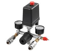 Wesafrae 1 Pcs Air Compressor Air Compressor Pressure Check Gauge Air Valve Manifold Oil-Free Silent Air Compressor Adjustable Outlet Valve 175Psi