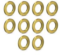 Wesafrae 10pcs M5 Bicycle Titanium Flat Washer M5 Universal Bike Bolts Gasket 5mm Mountain Road Bike Bolts Spacer Golden