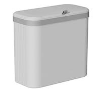Wesafrae 14L Kitchen Trash Can Garbage Can for Cabinet Cupboard Under Sink Compost Bin White