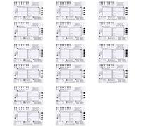 Wesafrae 16pcs ECG 7 Step Ruler,ECG 7 Step Ruler for ECG/EKG Interpretation,ECG Reference Guide Ruler,EKG Calipers Measuring Tool