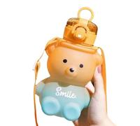 Wesafrae 1pc Gradient Cute Water Cup Summer High-Value Girls Plastic Cup Portable Straw Cup Large Capacity Water Bottle B