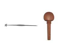 Wesafrae 1Pc Stainless Steel Violin Sound Post Setter Repair Tool with 4Pcs 4/4 Size Violin Fiddle Tuning Peg Set