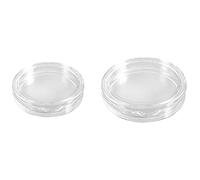 Wesafrae 20 Pcs Small Round Transparent Plastic Coin Capsules Box,10 Pcs 27mm & 10 Pcs 33mm