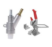 Wesafrae 2Pcs 2000Lbs Capacity Heavy Duty Adjustable U Bolt & 1Pcs Automatic Sand Blasting Machine, (Without Nozzle)