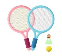 Wesafrae 2PCS Children'S Badminton Racket Set, Two Person Tennis Racket, Elementary School Students Aged 3-12, Sports Toys
