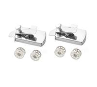 Wesafrae 2Pcs Magnetic Seam Guide Magnetic Sewing Clips for Sewing Machine, Magnetic Sewing Guide with Clip, Hemmer Guide, Seam Guide with 4Pcs Bobbin