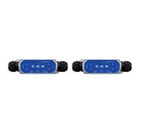 Wesafrae 2X 2 Port Gigabit PoE Extender Outdoor IP67 Waterproof 1000M POE Repeater IEEE802.3af/At/Bt Plug&Play 48V 120W