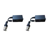 Wesafrae 2X DC12V 1CH Active UTP Video Receiver Balun BNC Video Balun for CCTV Camera DVR System