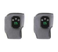 Wesafrae 2X Electric Foot Ankle Massager with Heat& Vibration Cordless Heating Pad Ankle Wrap for Sports Recovery Warm Brace Belt