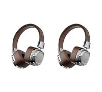 Wesafrae 2X Retro Classic over Ear Headsets Studio Stereo Bluetooth5.3 Wireless Headphones Touch Control Type C Earphones,A