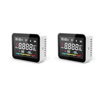 Wesafrae 2X Tuya CO2 Dioxide Detector WiFi CO2 Monitor Meter Co2 Sensor Indoor Agricultural Greenhouse Air Humiture Sensor