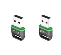 Wesafrae 2X USB 5.4 Bluetooth Adapter for PC - USB Dongle Receiver Transmitter for Desktop Laptop Speaker