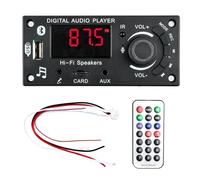 Wesafrae 2x50W 100W Amplifier Bluetooth 5.0 MP3 Decoder Board DIY Car MP3 Player USB FM Recording Switching TF USB Record Call