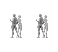 Wesafrae 4X Drawing Figures for Artists, Action Figure Model Jointed Small Drawing Figure Model, Stop Motion Figure B