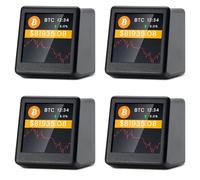 Wesafrae 4X New 2.4G WiFi Crypto Tracker Crypto Price Displayer 300 Major Cryptocurrencies Can Be Switched Freely for A