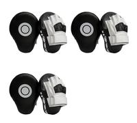 Wesafrae 6X Boxing Leather Punch Focus Mitts,Target Training Hand Pads for Karate, Muay Thai Kick, Sparring, Dojo, Martial Arts