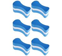 Wesafrae 6X Foam Pull Buoy Eva Kick Legs Board Kids Adults Pool Swimming Training-Blue+White