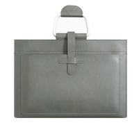 Wesafrae A4 Leather Document Bag Envelope Document Holder Quality PU Leather Document Pouch Document Organizer File Bag