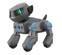 Wesafrae Ai Robot Dog for Kids Aged 6+ Gesture Touch Remote Control Bluetooth Speaker Song Programmable Cool Lighting Toy