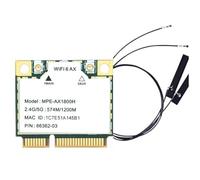 Wesafrae -AX1800H MT7921 WiFi6 Network Card Gigabit 2.4G/5G Dual Band Mini Pcie Adapter BT5.2 for Laptop Running 10/11