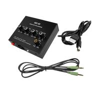 Wesafrae Balanced Dynamic Microphone Amplifier Music Audio Amplifier MIC-60 with 48V Phantom Power with 3.5mm Cable