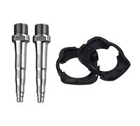 Wesafrae Bike Pedal Cleats Covers for Zero with 2Pcs Bicycle Titanium Pedal Spindles for Zero X1 X2