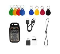 Wesafrae Chameleon V3.0 Acrylic RFID Chip Reader+ 8PCS UID/CUID Keychain 125Khz 13.56Mhz ID IC Card Tag Copyer Copier