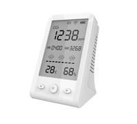 Wesafrae CO2 NDIR Air Quality Monitor Detector Rechargeable Gas Analyzer with LCD Display Temperature Humidity Sensor Tester